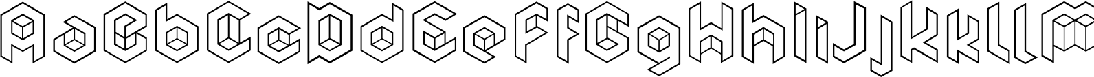 Cubic Thin Font OpenType