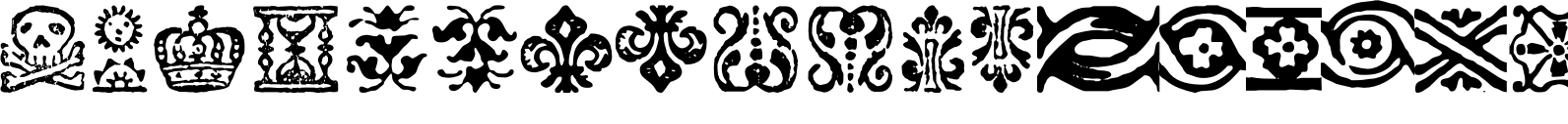 P22 Franklin Caslon Ornaments Font OpenType