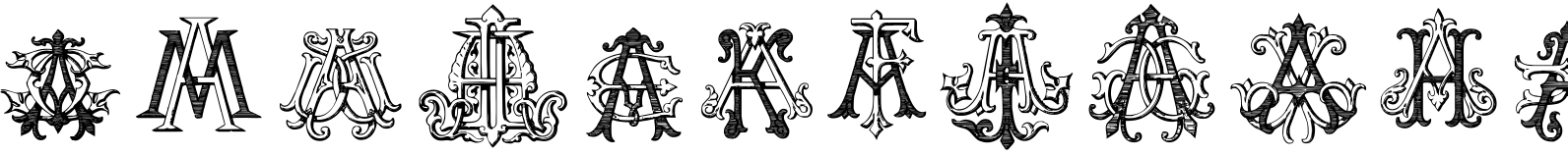 Intellecta Monograms AAAS Font TrueType
