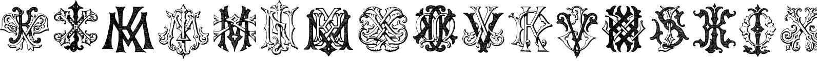 Intellecta Monograms IZKX Font TrueType