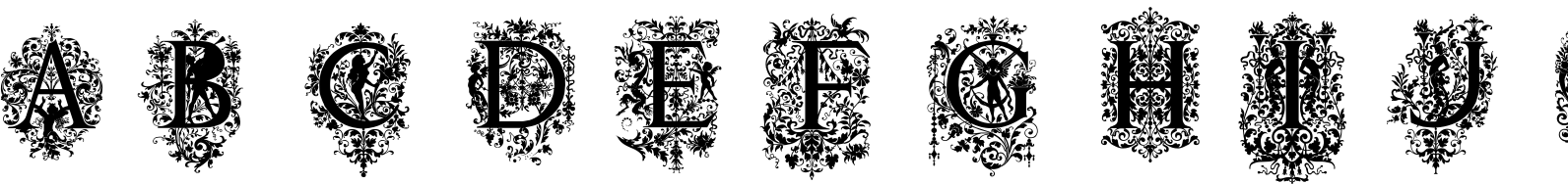 Victorian Ornamental Capitals Font TrueType