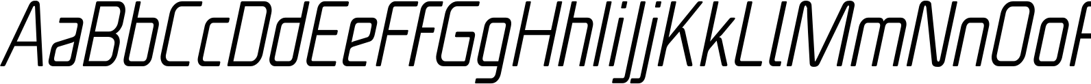 Unicod Light Cond Italic Font OpenType