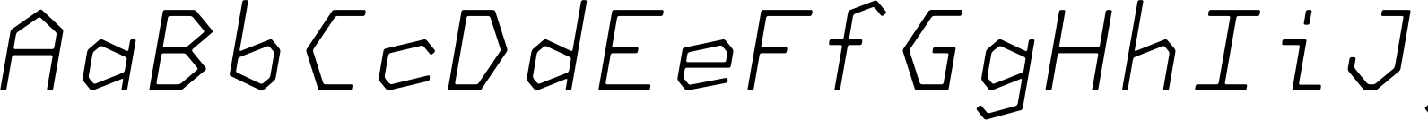 NeueKonst Round Light Italic Font OpenType