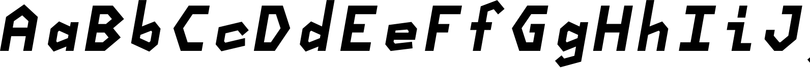 NeueKonst Square Black Italic Font OpenType