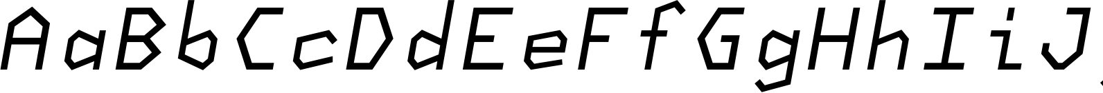NeueKonst Square Regular Italic Font OpenType