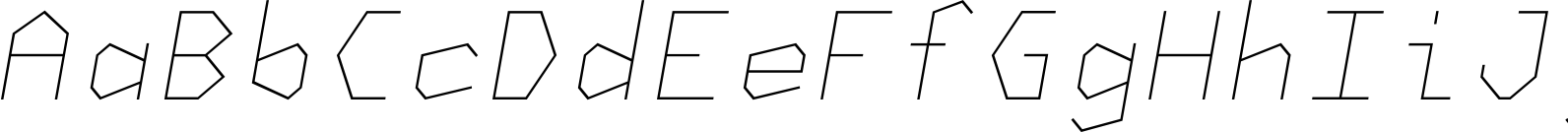 NeueKonst Square Thin Italic Font OpenType