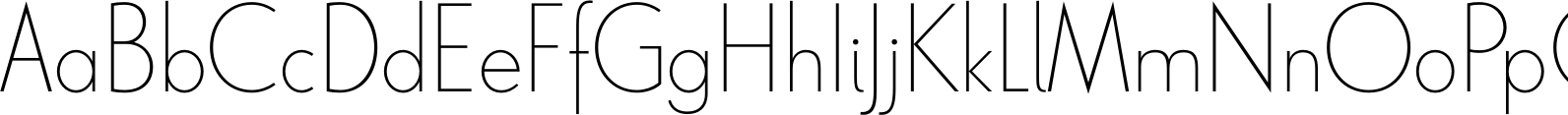 Le Havre Thin Font OpenType