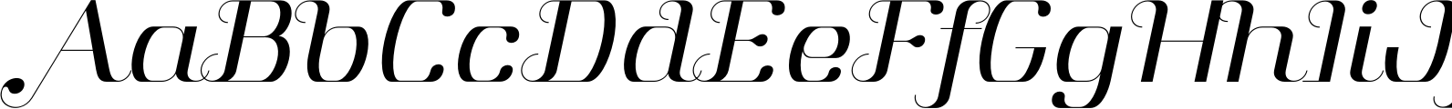 Aston Light Italic Font OpenType